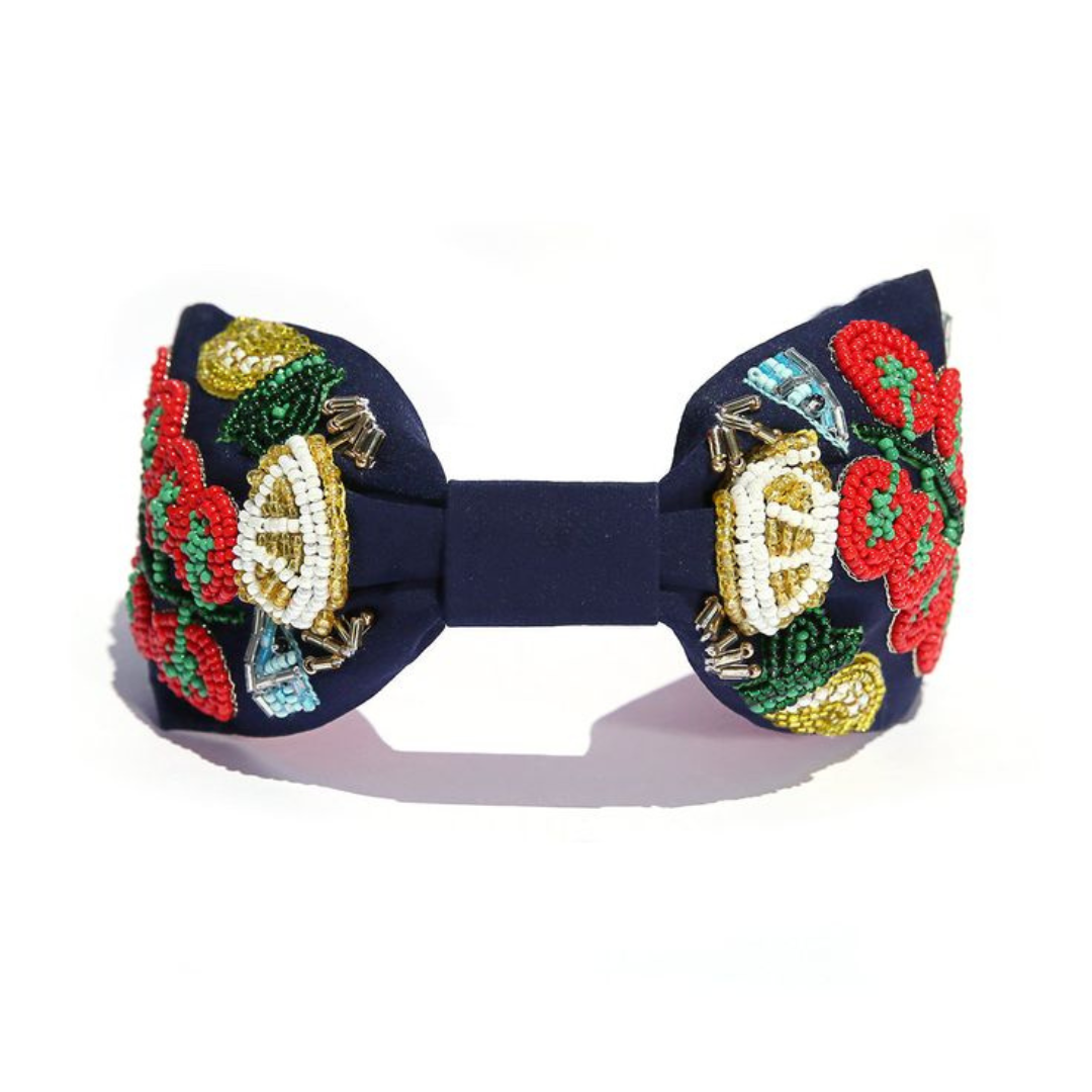 Pomodoro Beaded Headband - Blue