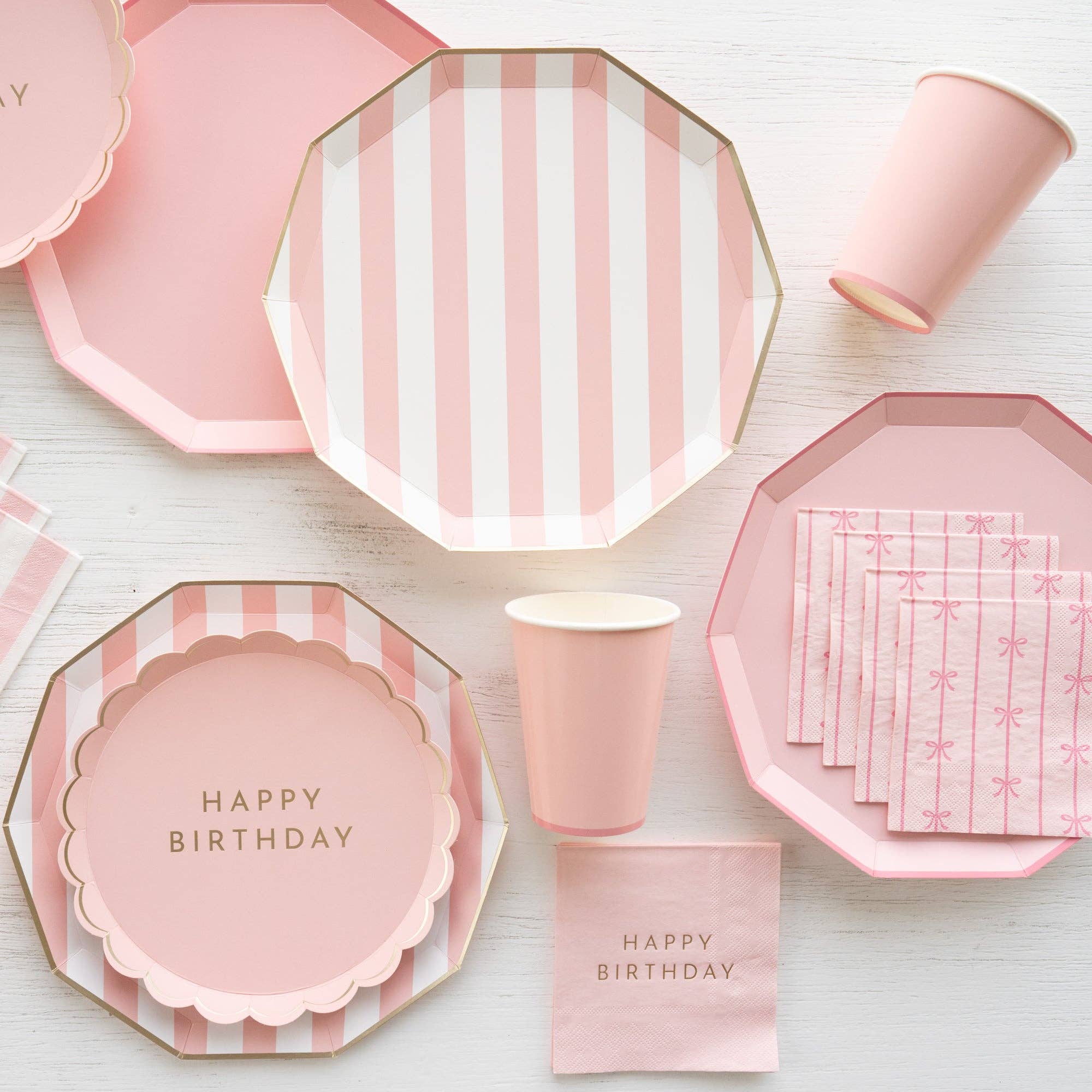 PETAL PINK PAPER CUPS - Set of 8