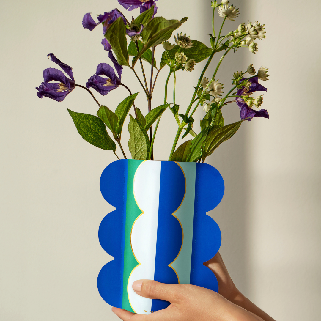 Riviera Wave Paper Vase