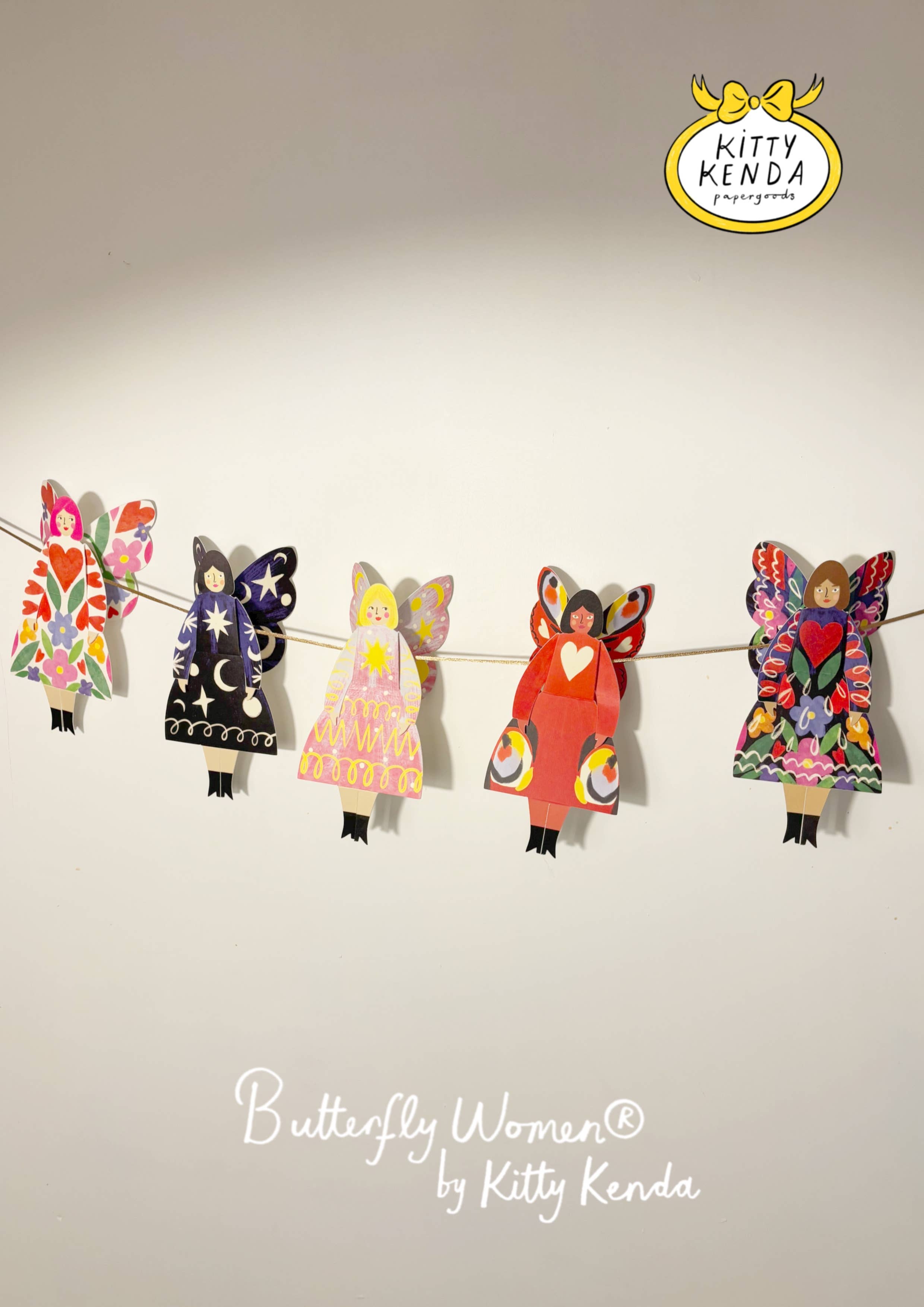 Butterfly Woman Sitting Greeting Card - Stardust