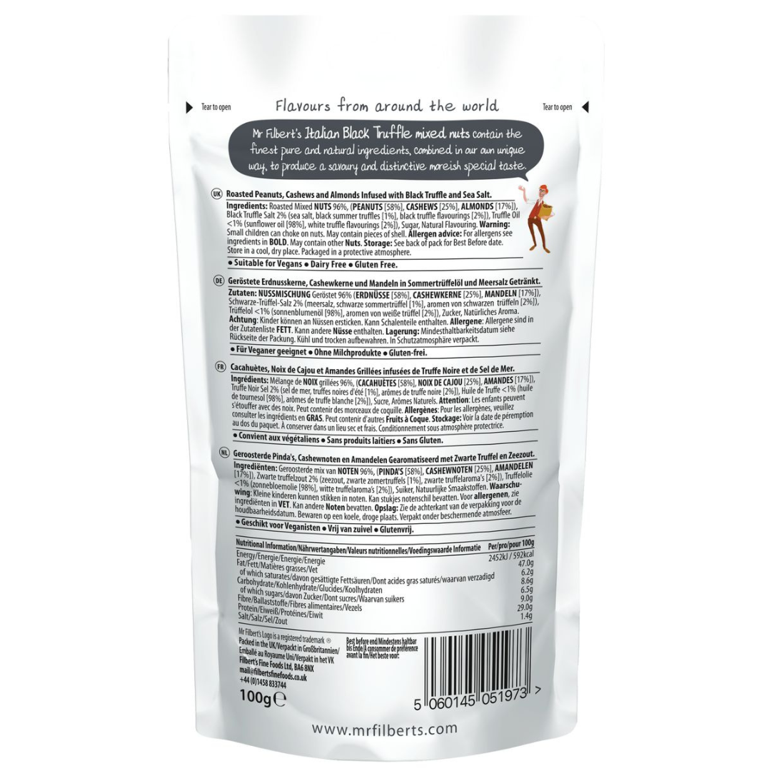 Mr Filbert's Italian Black Truffle Mixed Nuts 100g