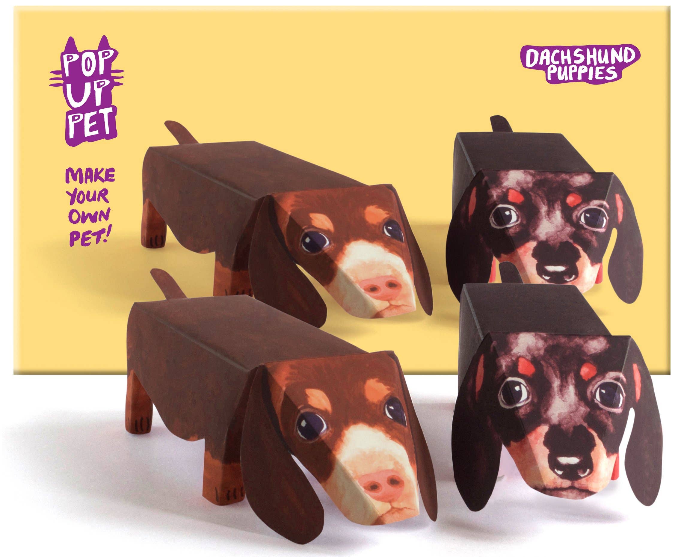 Pop Up Pet Dachshund Puppies – Paper Pet Gift