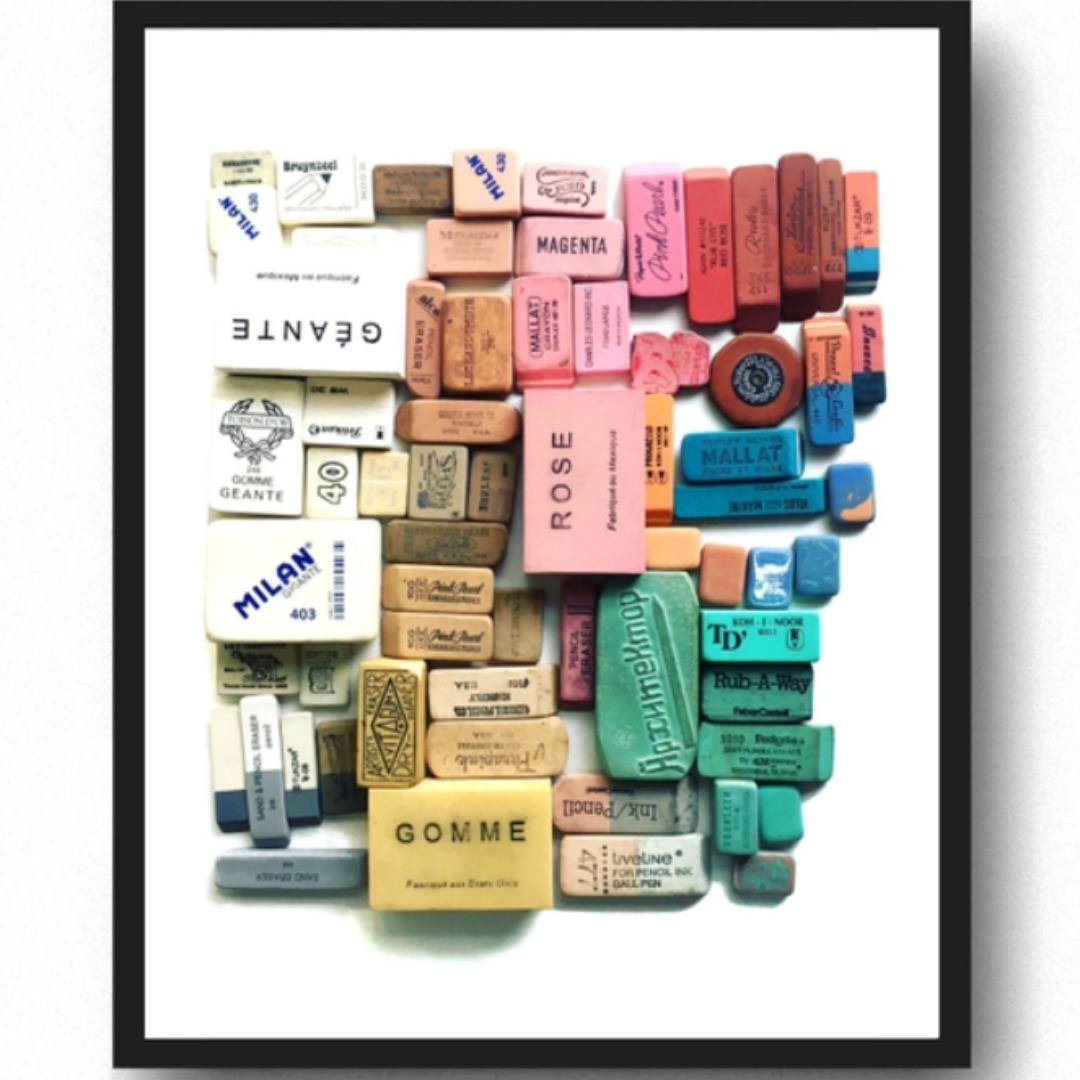 Eraser Arrangement No. 1 - Photographic Print