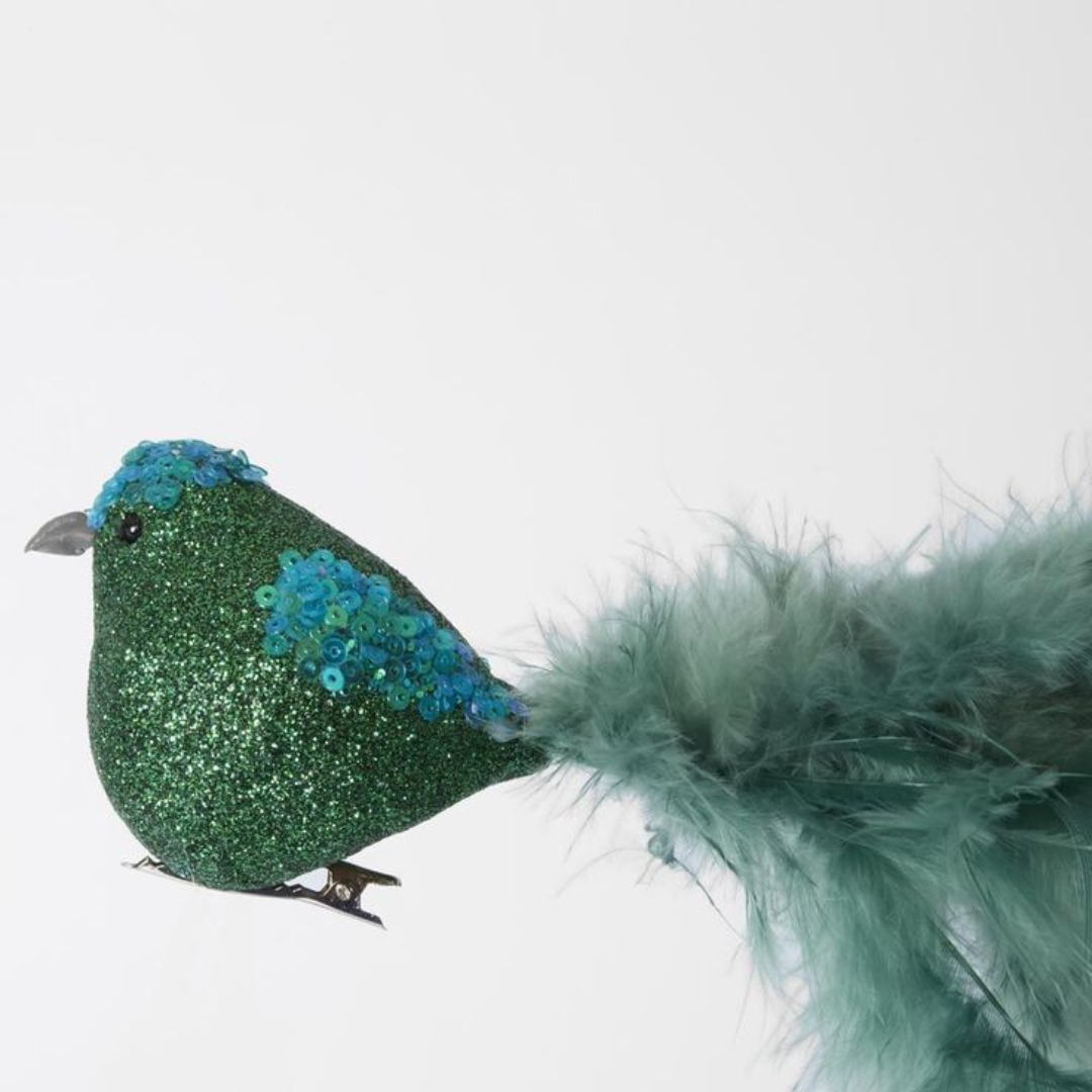 Carnivale Clip on Bird - Green