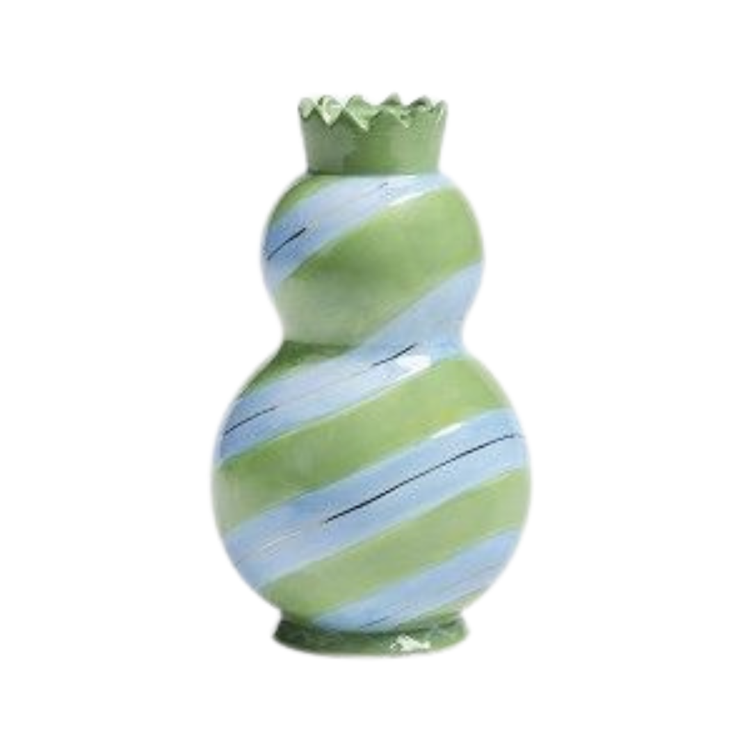 Candle Holder - Green & Blue