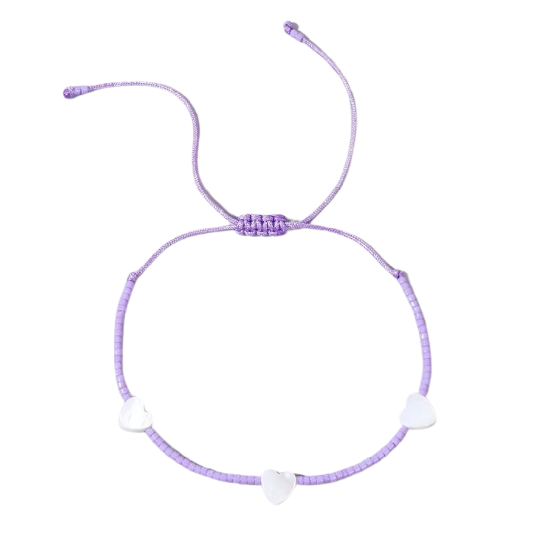 True Love Adjustable Bracelet - Purple