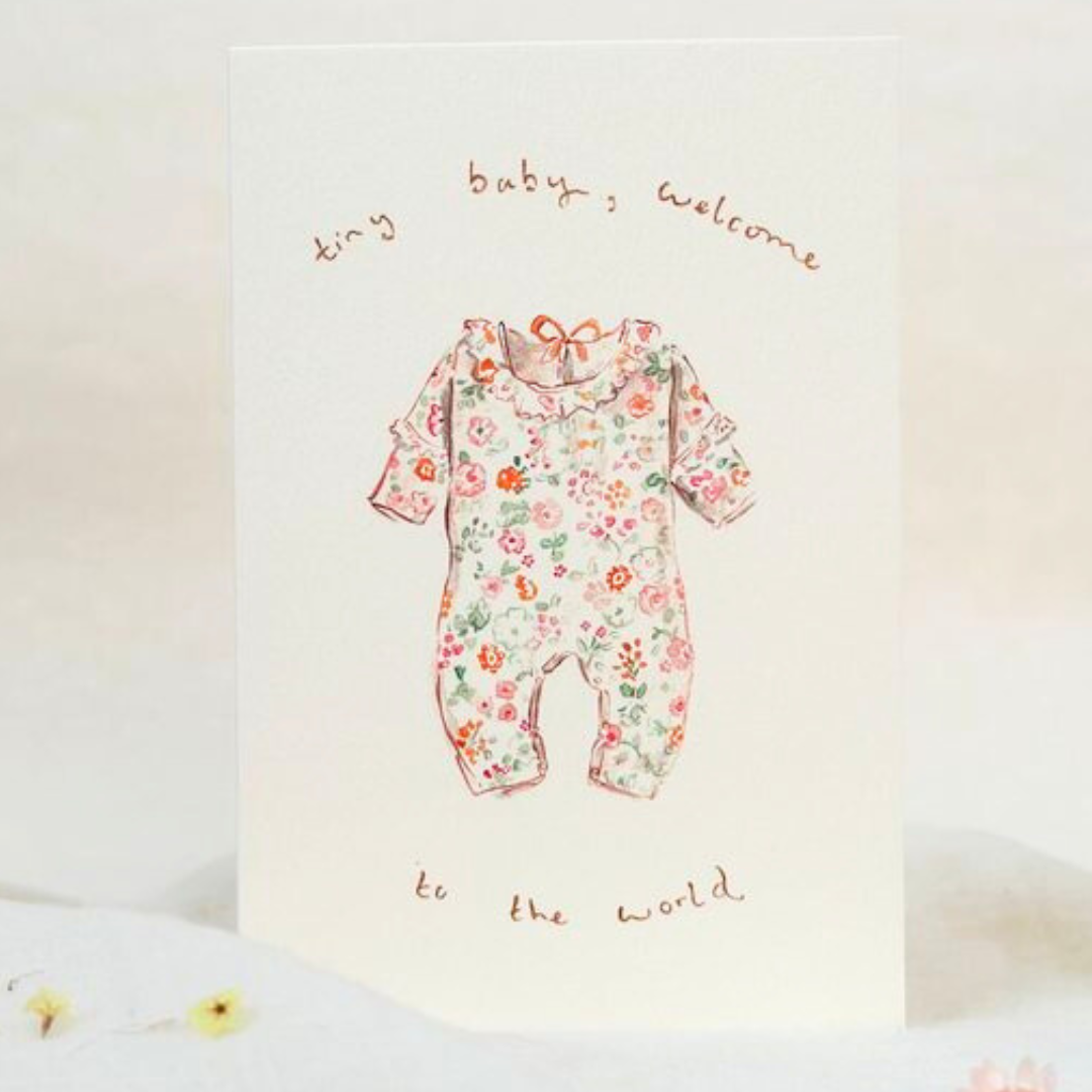 Tiny New Baby Card