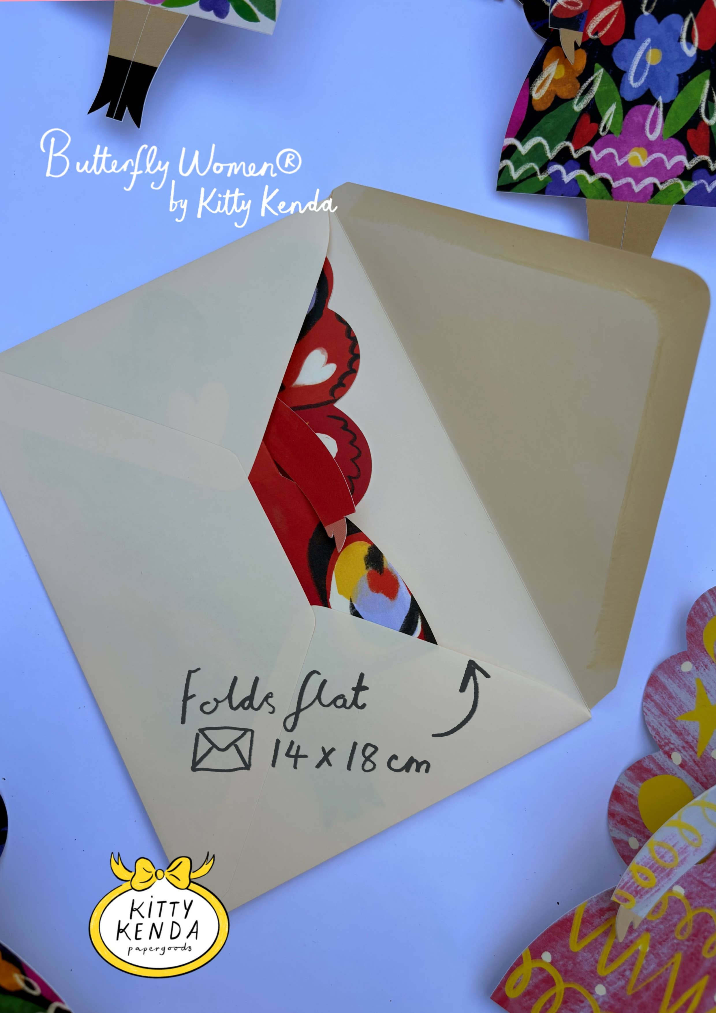 Butterfly Woman Sitting Greeting Card - Stardust