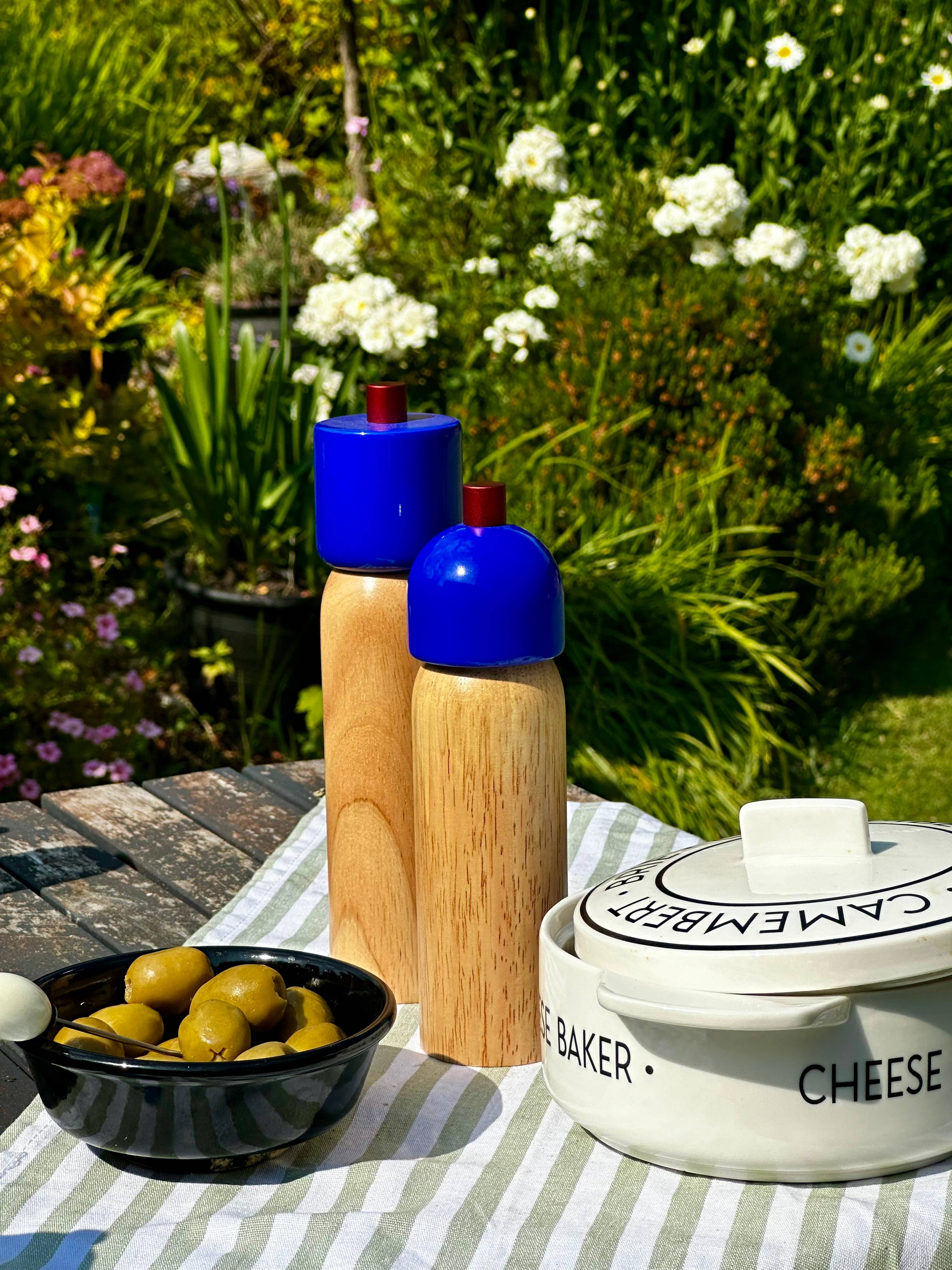 Salt & Pepper Grinder - Navy & Red