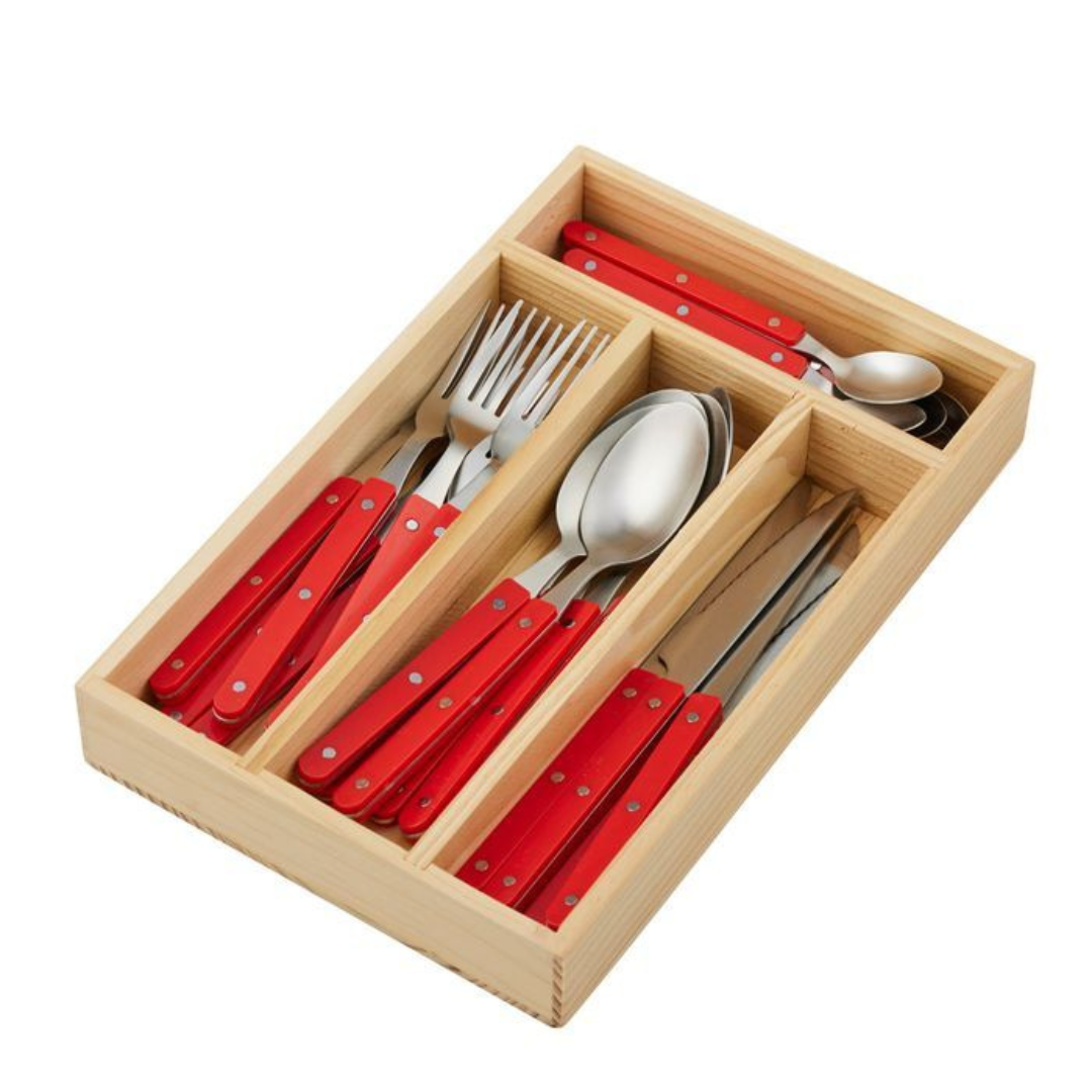 Remi 24-piece Cutlery Set - Tomato