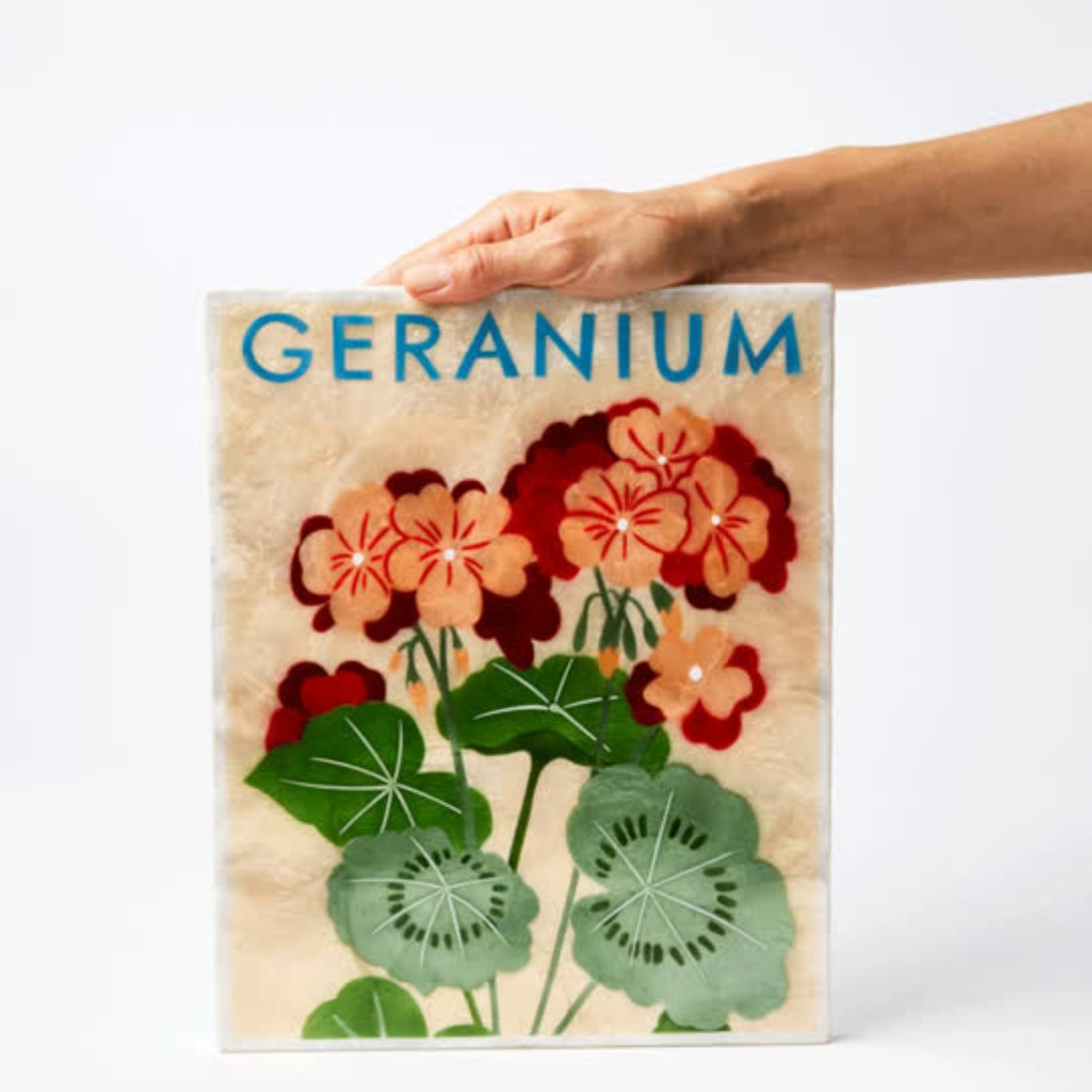 MARKET WALL ART GERANIUM
