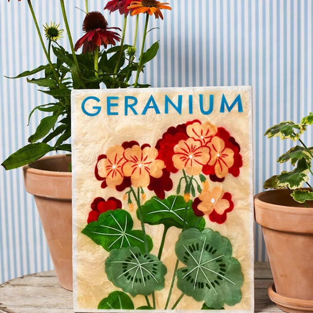 MARKET WALL ART GERANIUM