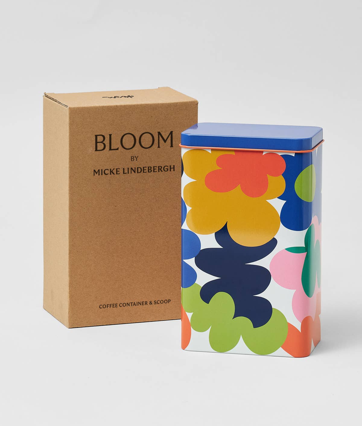 Abstract Flowers Storage Tin