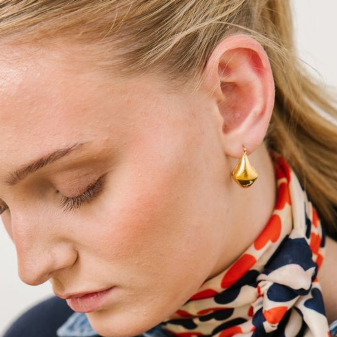 Golden Hour Waterproof Hoop Earrings