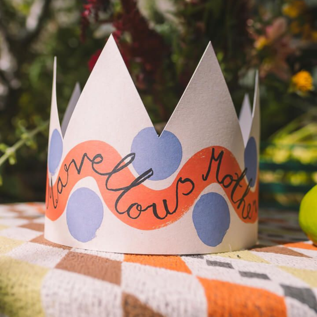Marvellous Mother Party Hat Card