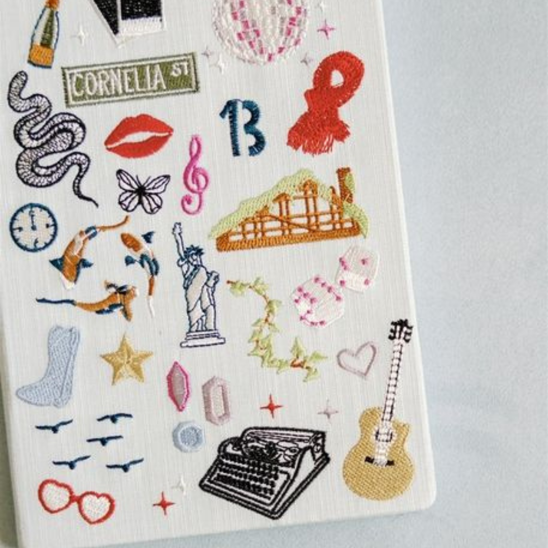 Embroidered Taylor Swift Hardcover Notebook