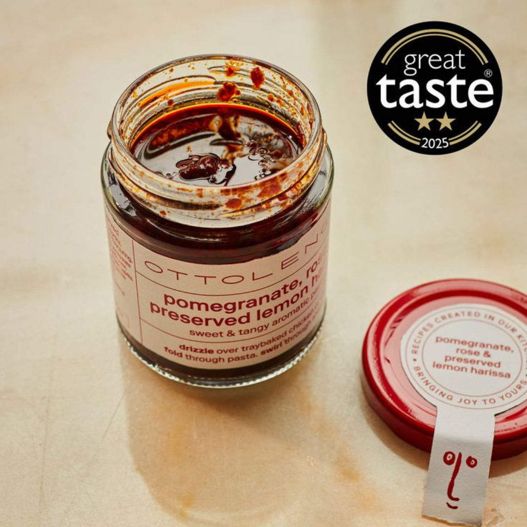 Ottolenghi Rose, Pomegranate and Preserved Lemon Harissa 170g