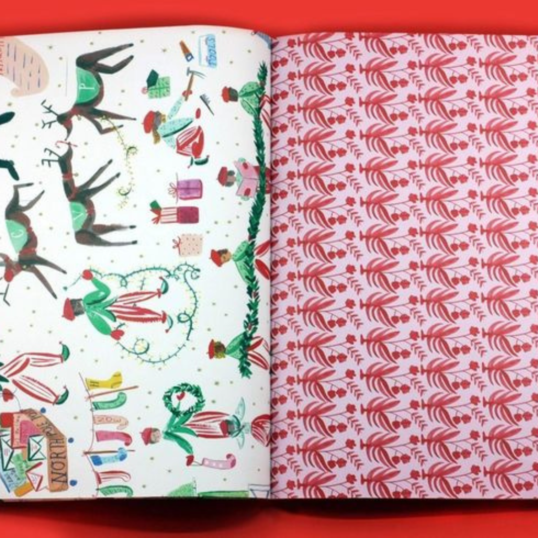 Very Delightful Holiday Wrapping Paper Book