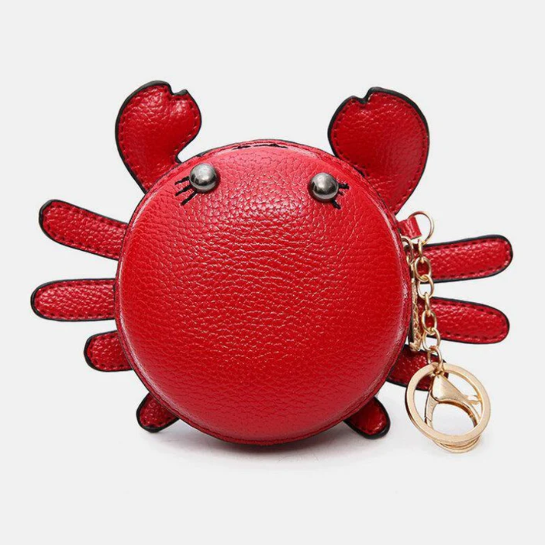 Cute Crab Coin Purse- Red