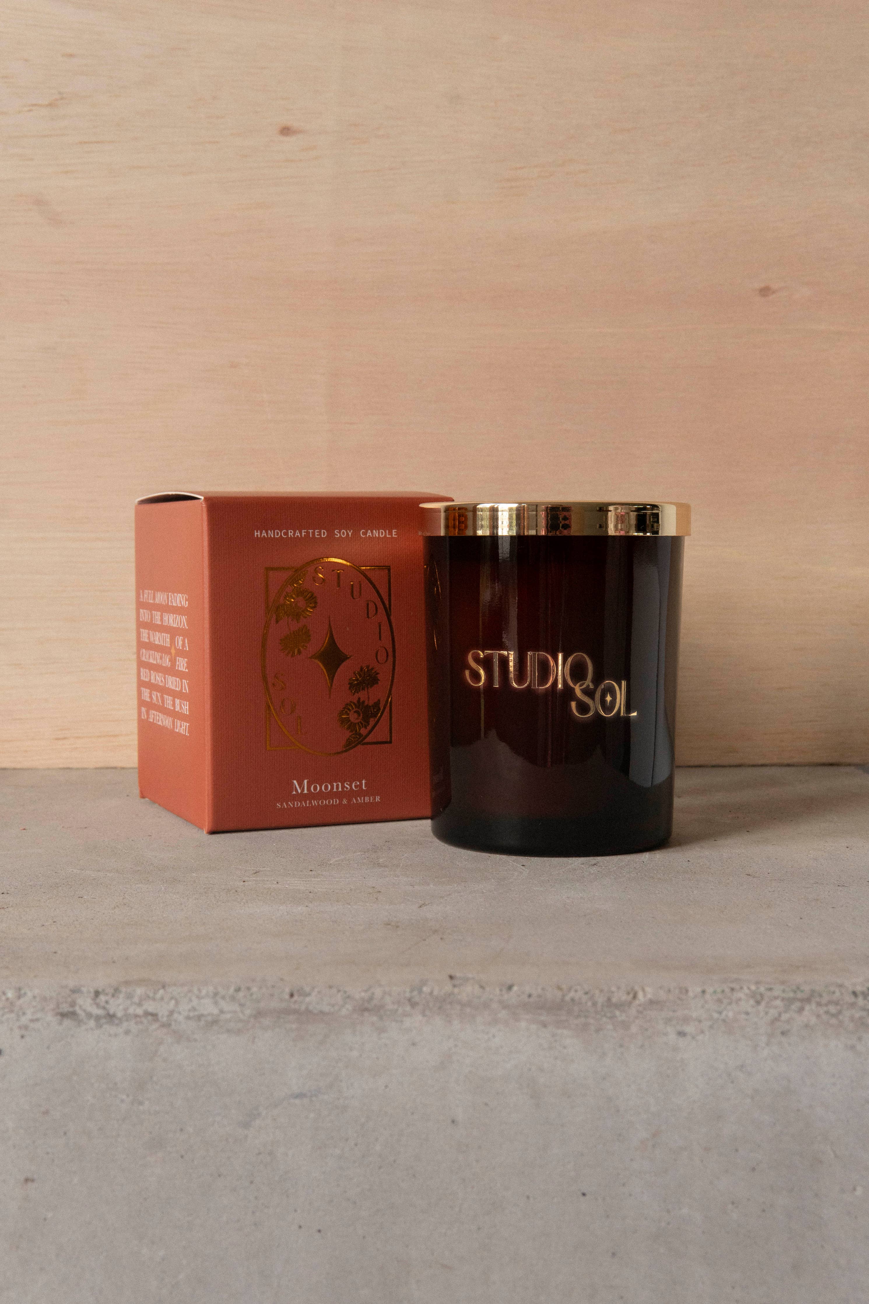 Moonset Candle | Amber + Sandalwood