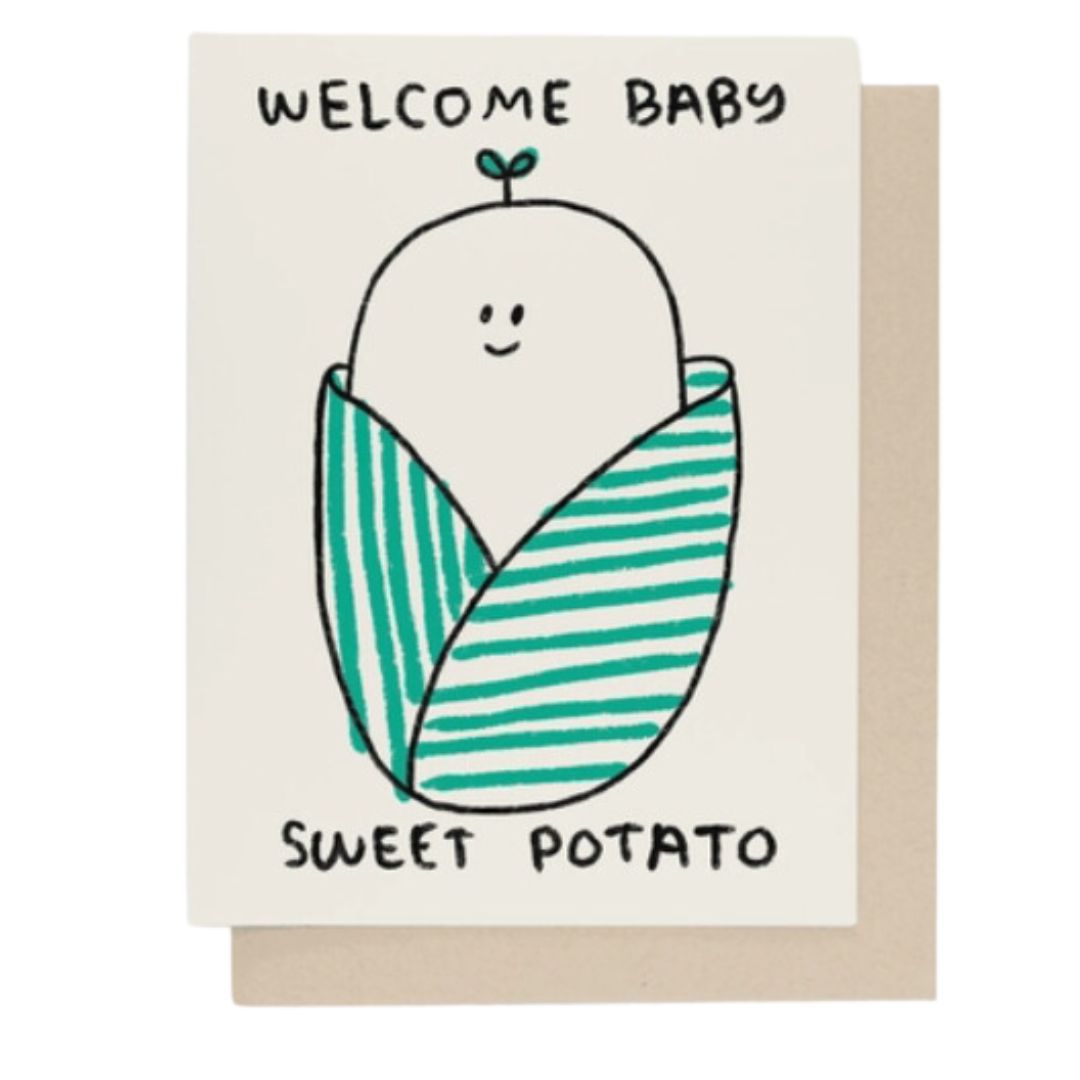 Sweet Potato Baby Card