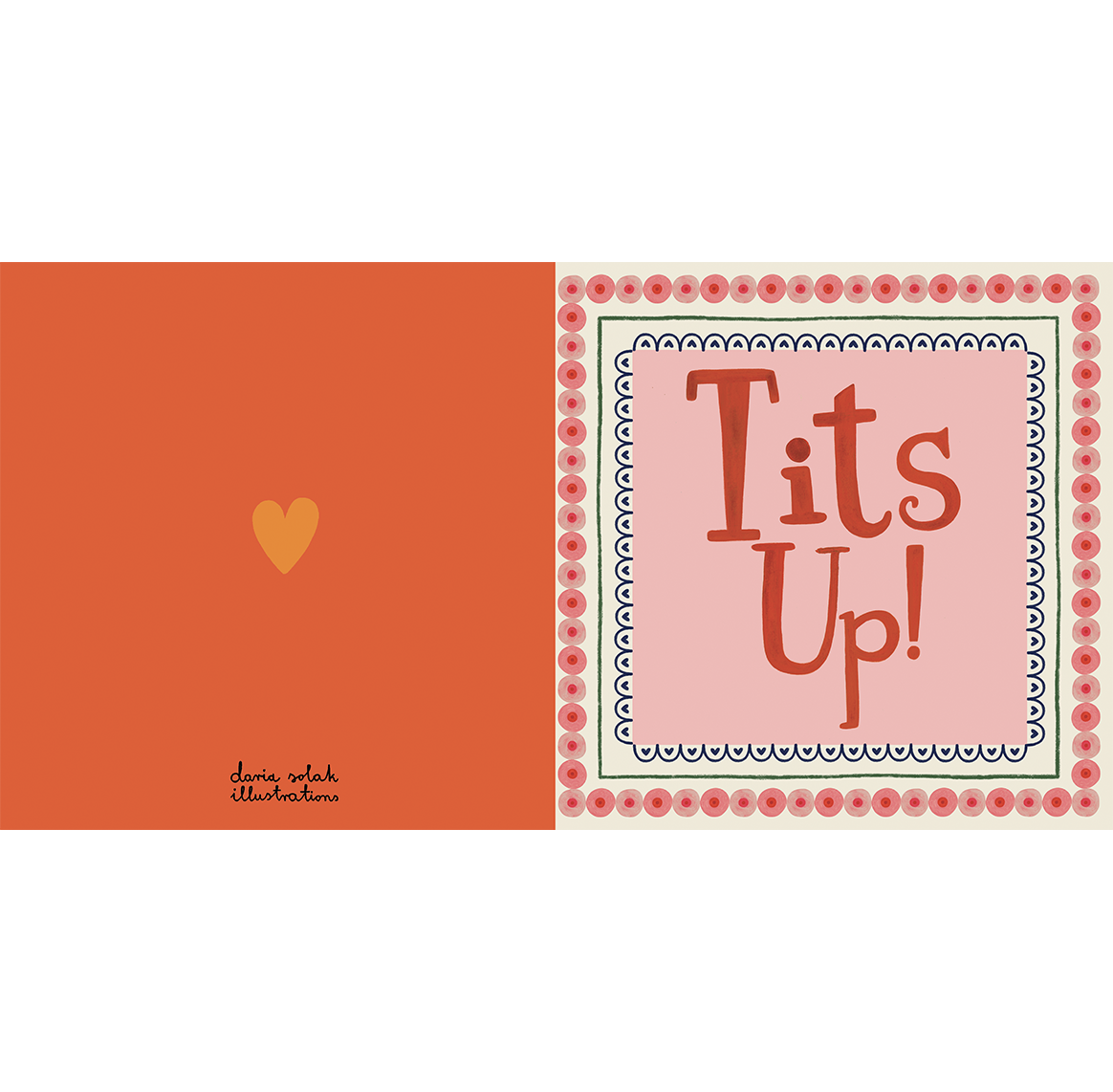 TITS UP! card