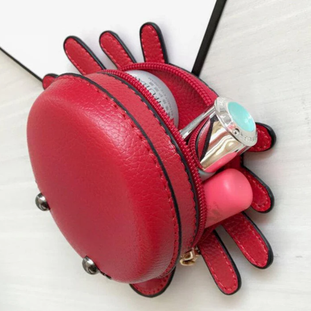 Cute Crab Coin Purse- Red