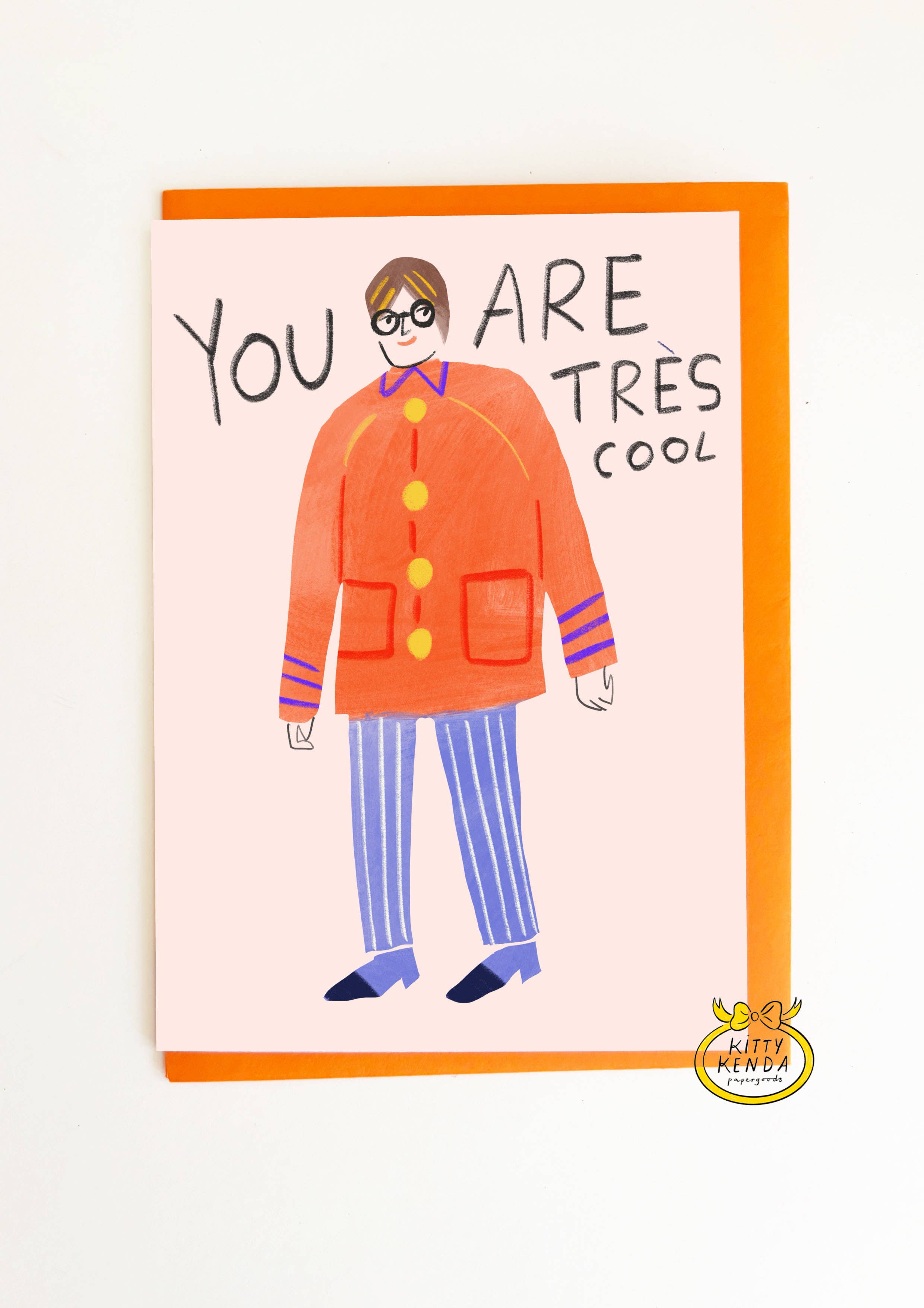 Tres Cool Greeting Card