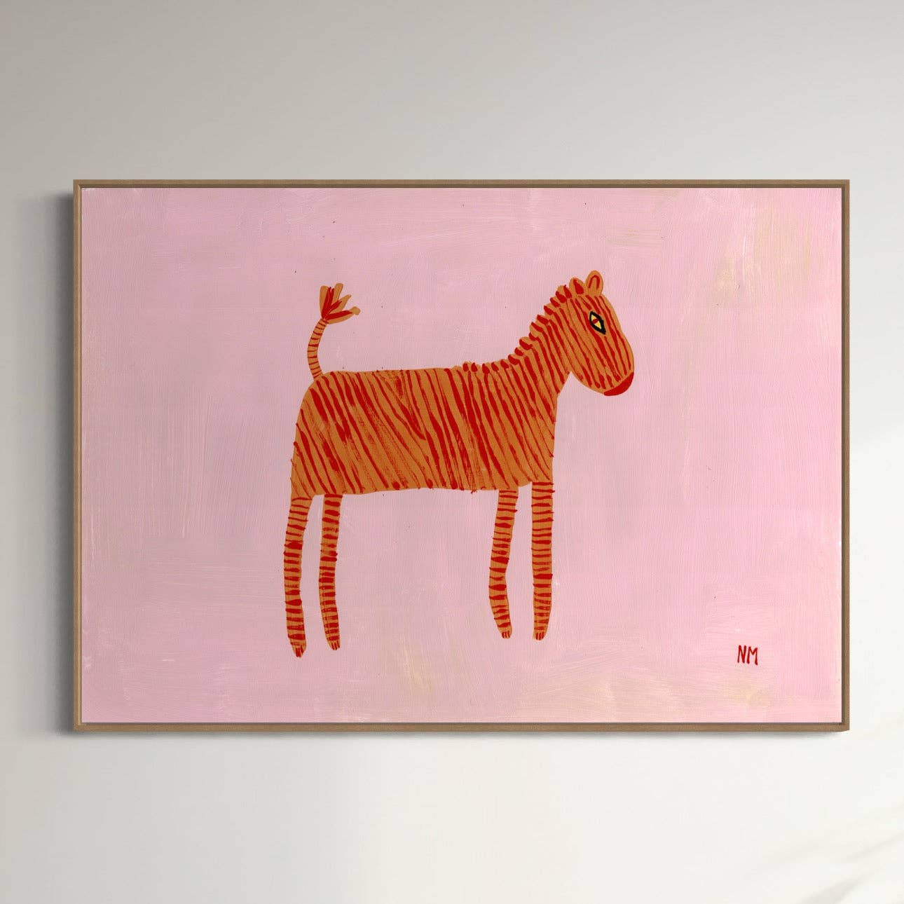 Orange Zebra by Nancy McKie - unframed