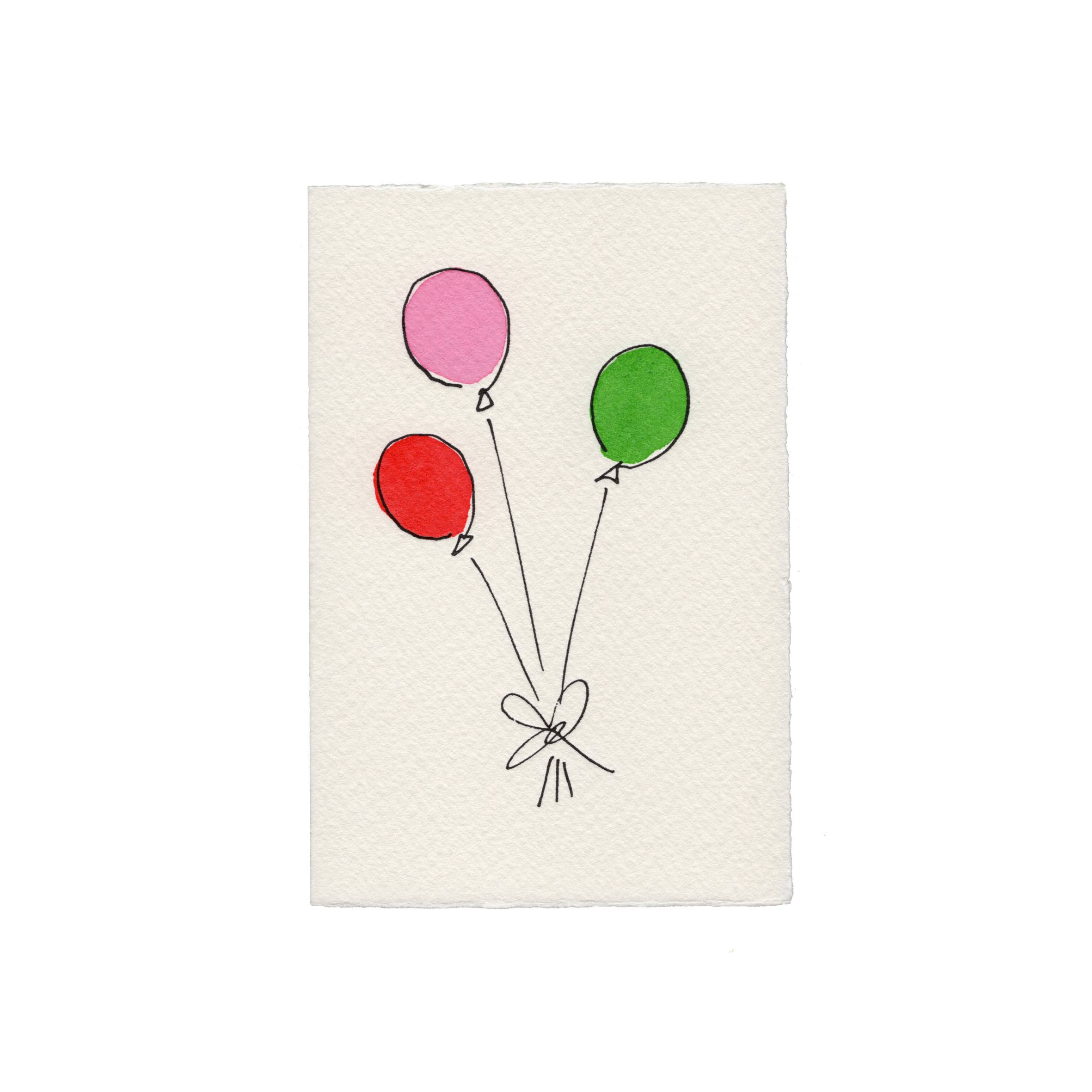 Balloons Card (Pink)