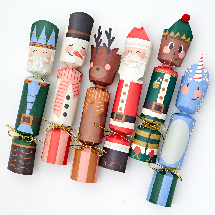 Whimsical Character Party Crackers - Set of 6