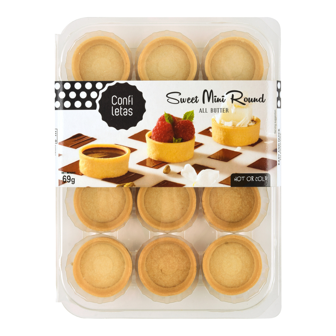 Confiletas Mini Sweet Round Pastry Cases - 69g