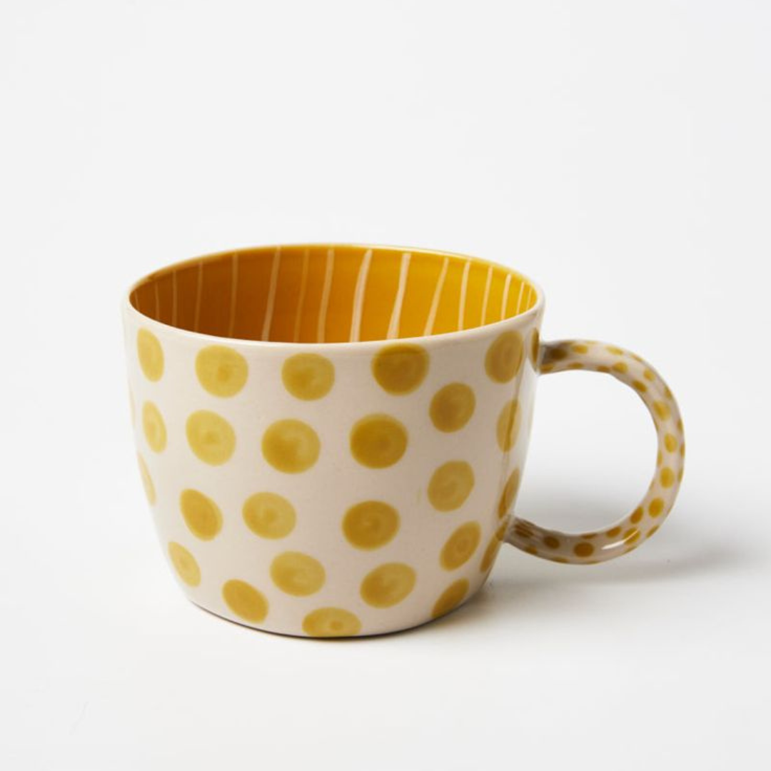 CHINO MUG MUSTARD DOT