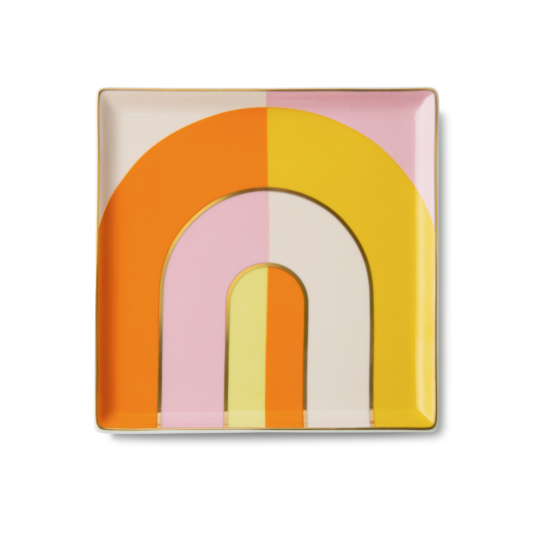 RIVIERA ORANGE ARCH CERAMIC TRAY