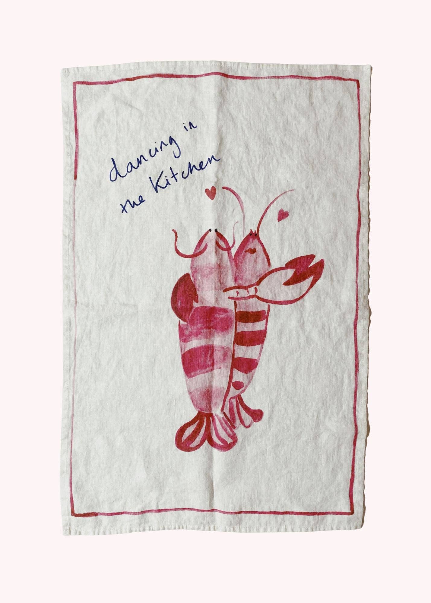 Kitchen Dancing - Illustrated Linen Tea Towel