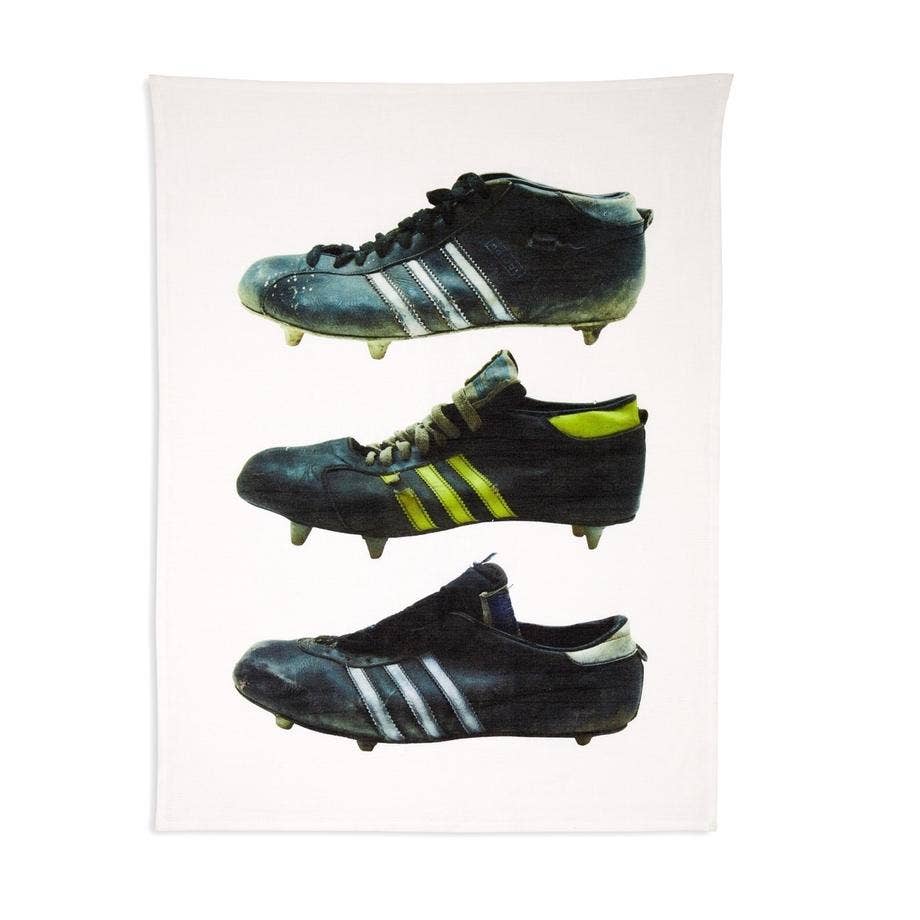 Nine Stripes Boots Linen Tea Towel