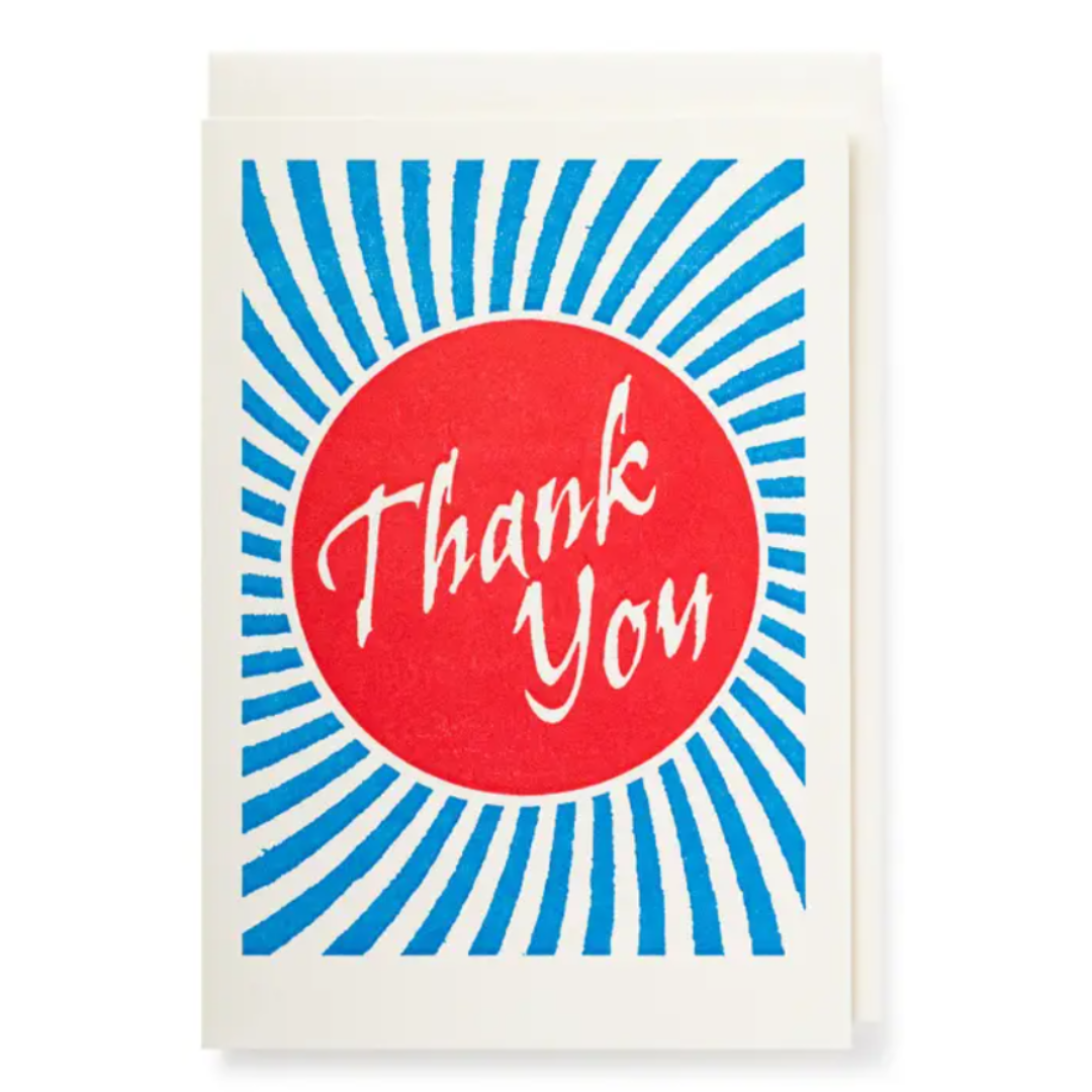 Thank You Rays Notelet Card