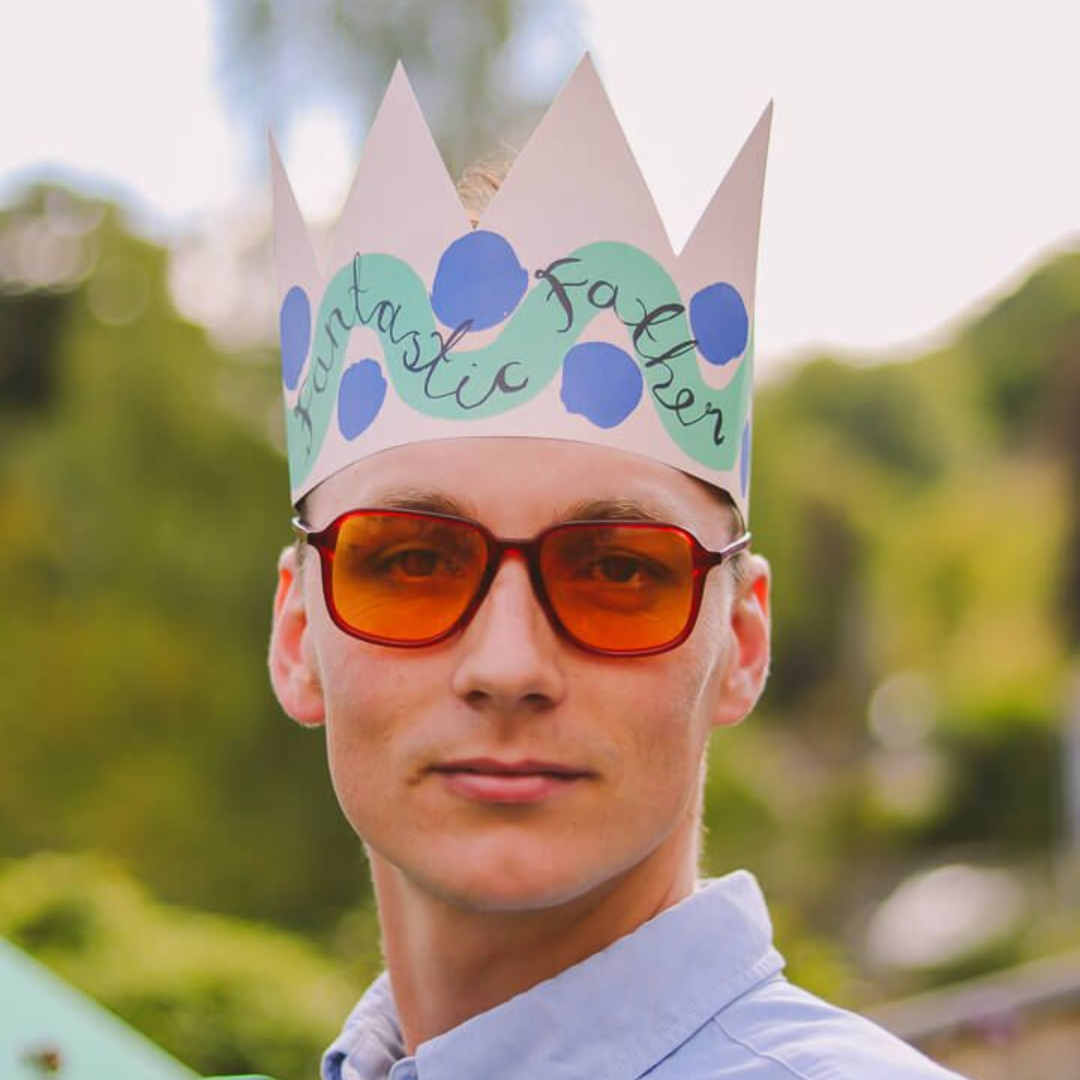 Fantastic Father Party Hat Card