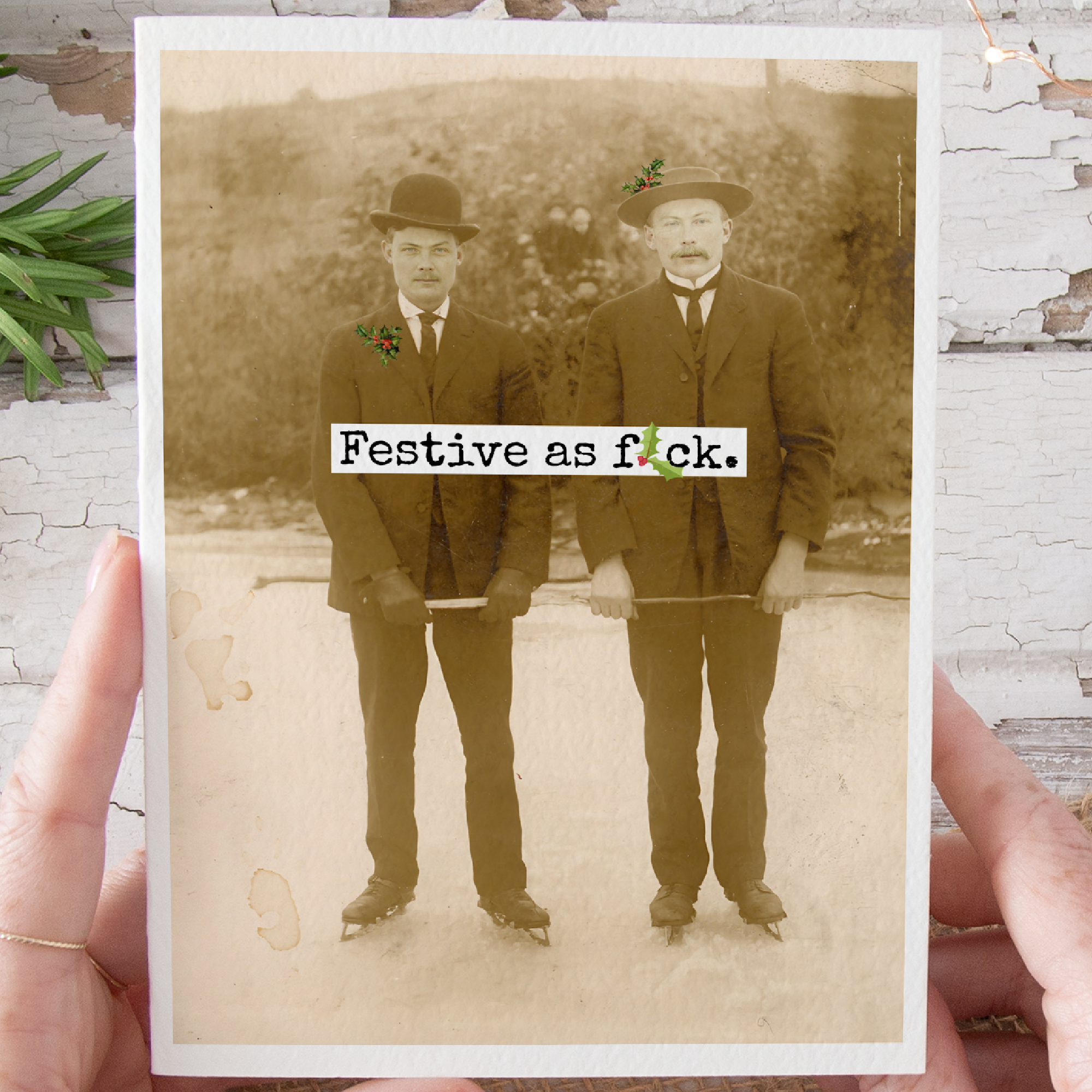 Festive as Fu*k Christmas Card
