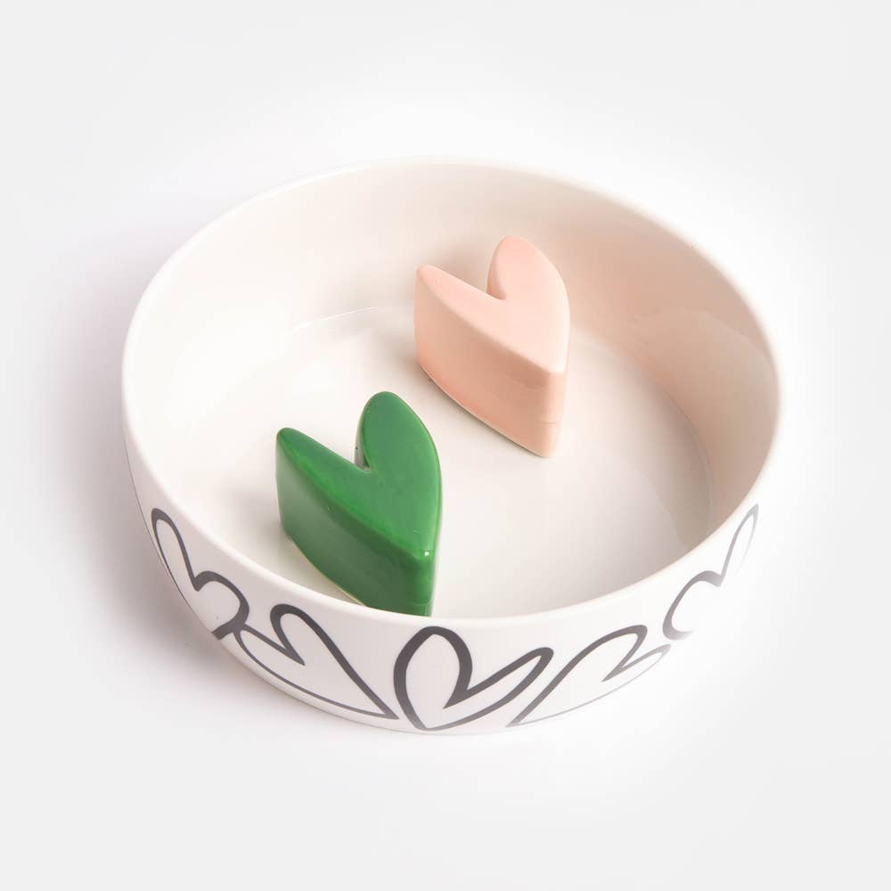 Heart Small Slow Feed Bowl