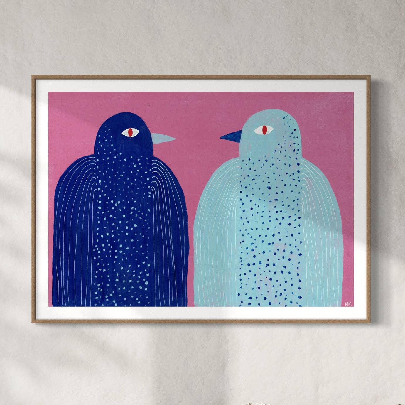 Blue Birds by Nancy McKie - unframed