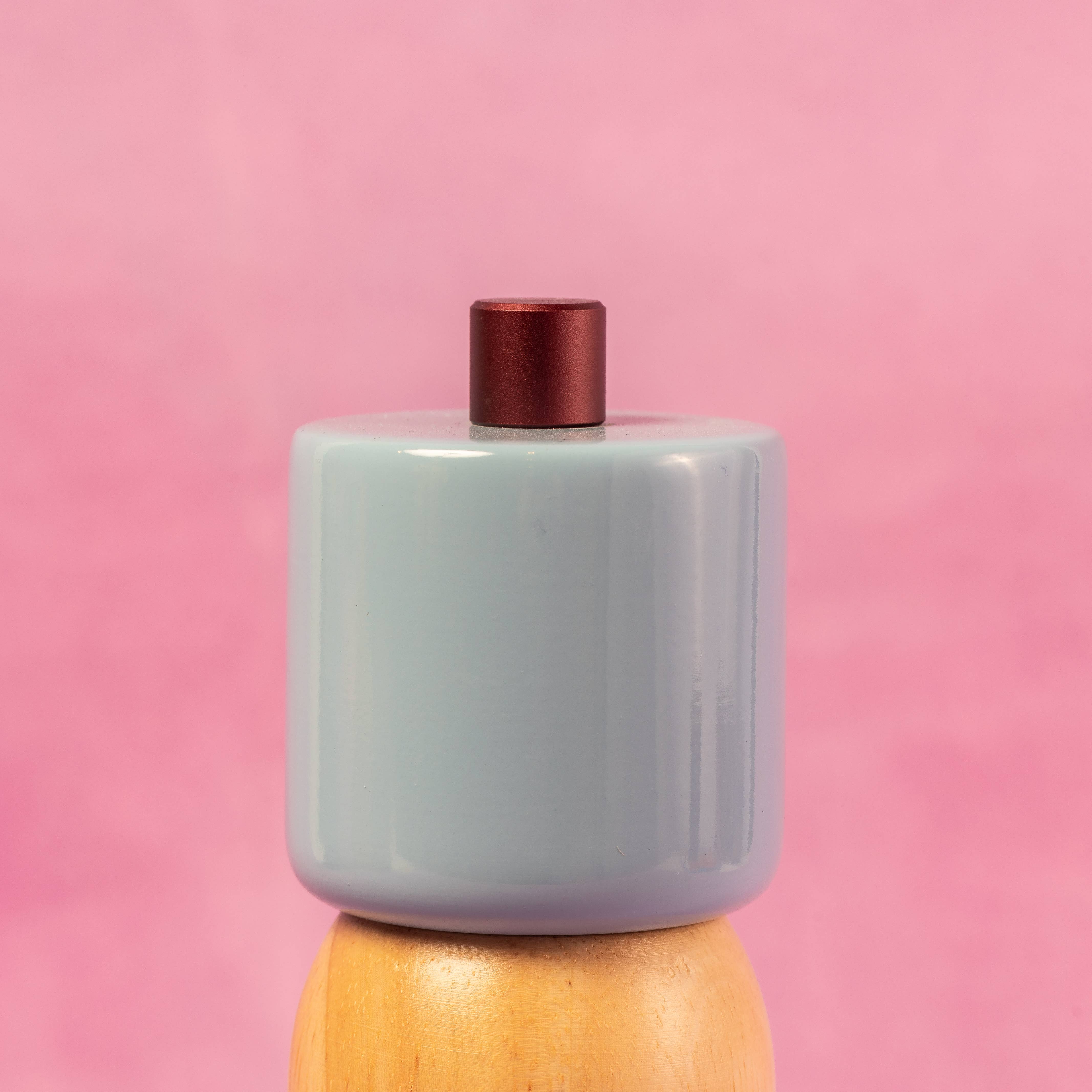 Salt & Pepper Grinder - Light Blue & Burgundy