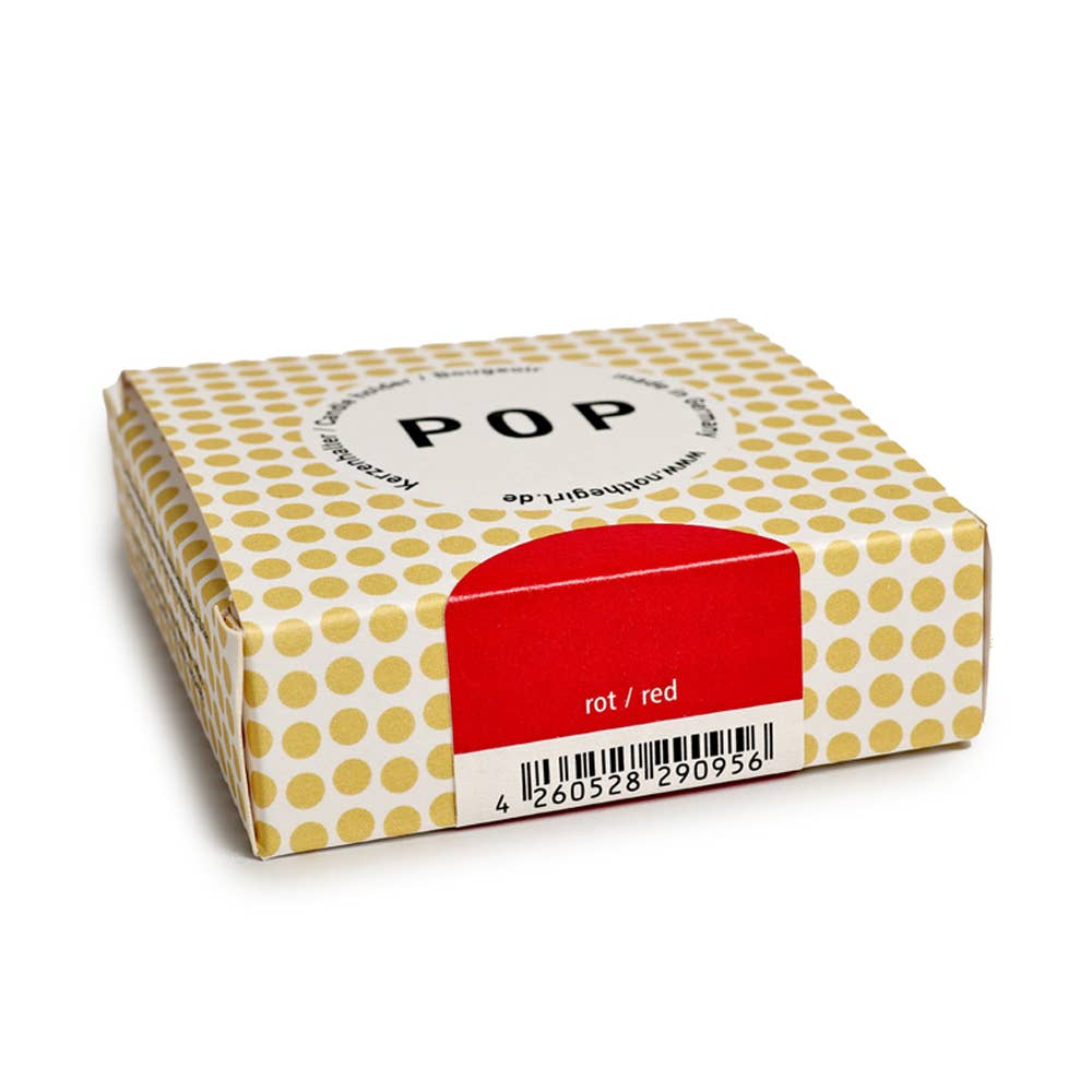 Candle Holder - Fire Engine Red