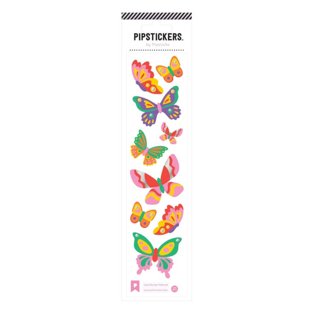 Electric Butterflies Stickers - By Pip Stickers