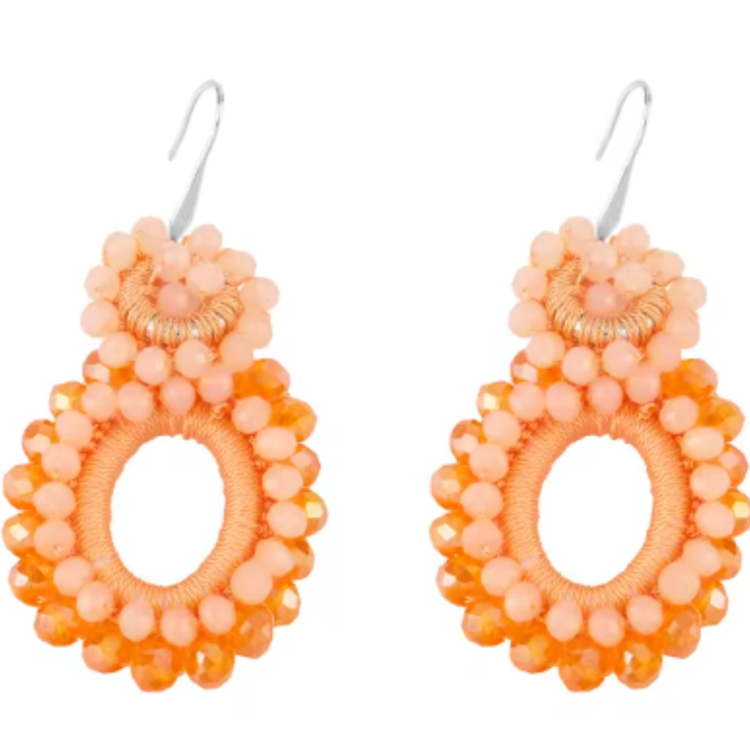 Halifax Earrings - Tangerine