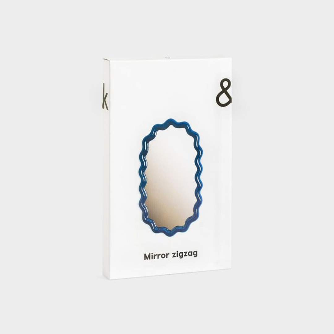 Mirror zigzag blue by &Klevering - 50% OFF