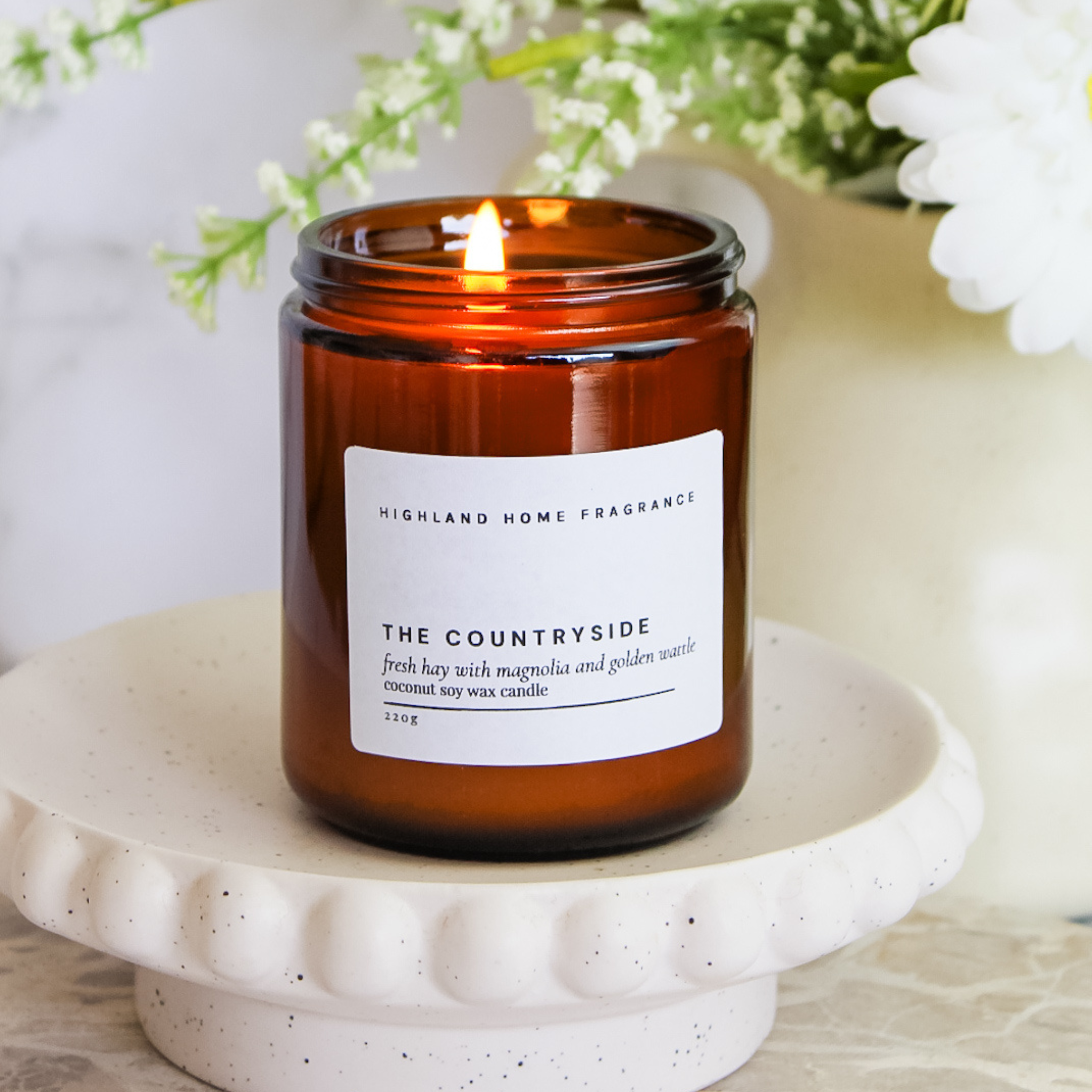 The Countryside | Florals & Fresh Hay - 220g CocoSoy Candle