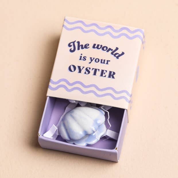 Oyster - Tiny Matchbox Ceramic Token