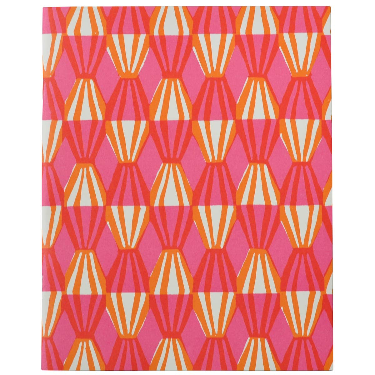 Exercise Book Threadwork Bright Pink and Orange