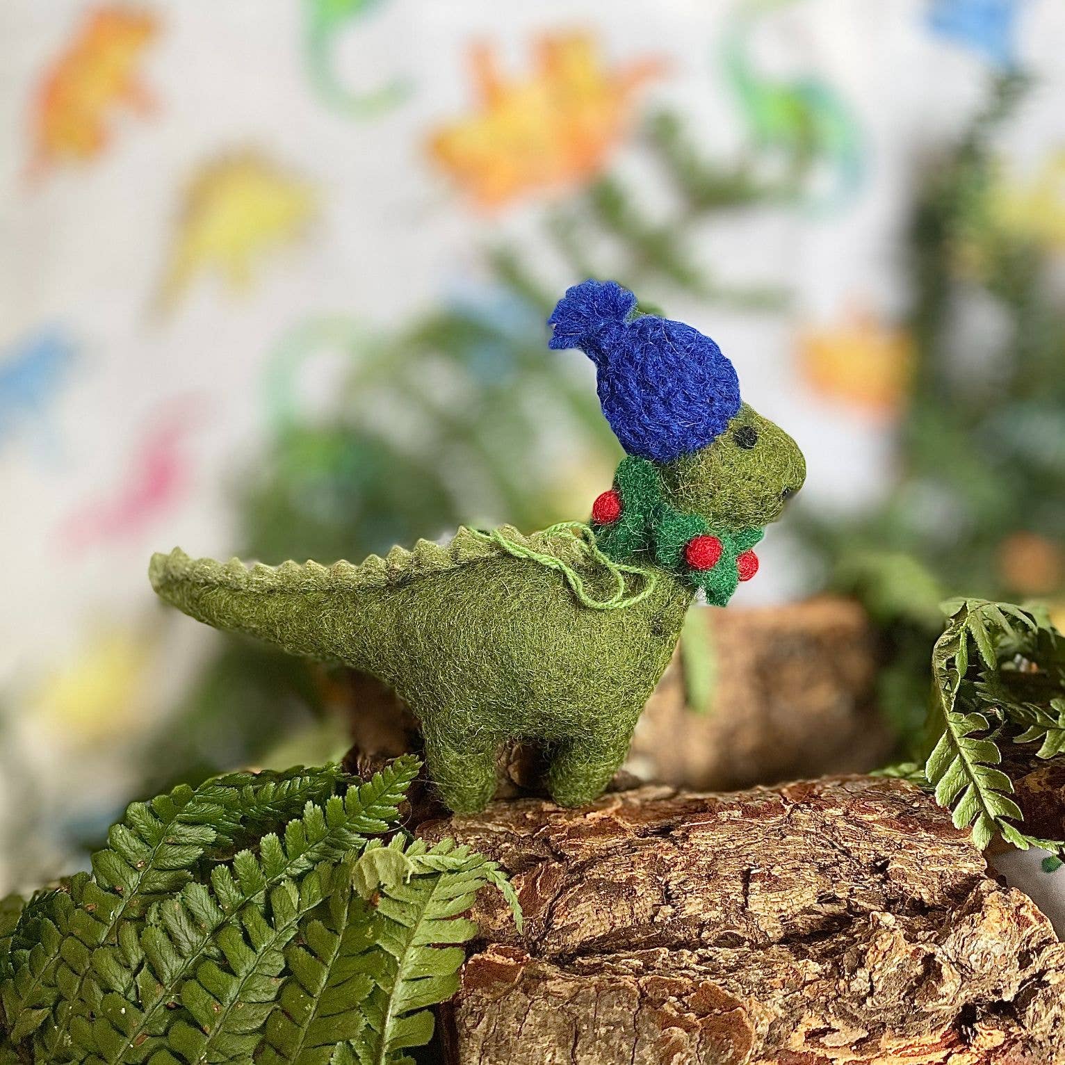 Cosy Dinosaur Christmas Ornament